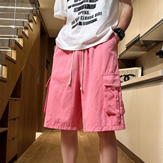 2024夏季新款美式潮牌工装五分裤水洗做旧短裤男现货K7829-P40，男装牛仔裤，星座512-3