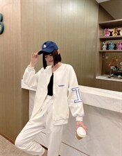 字母卫衣棒球服，女装卫衣/绒衫，美惠百合