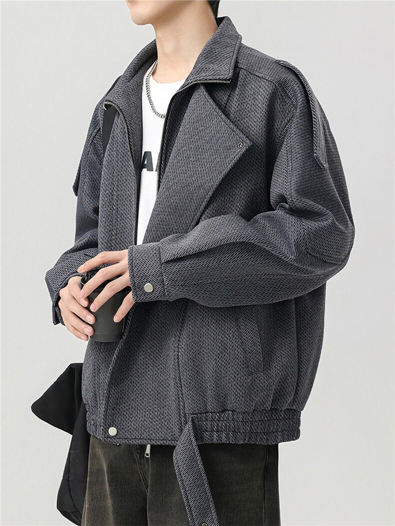 双层领夹克男高级感休闲外套设计感小众JK2232-P85,男装夹克,星座210-1
