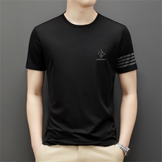 夏季新款男士短袖T恤时尚休闲条纹短袖T恤薄款半袖男装QS2070-P60，男装T恤，星座1105-3