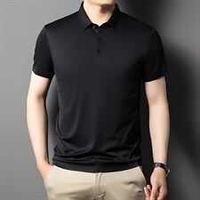 2023新款T恤夏季polo衫短袖中年男士潮流百搭休闲上衣男装打底衫，男装T恤，电商B212（原钱塘6029）
