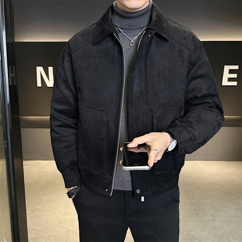 标50绒男士翻领麂皮绒羽绒服休闲外套8126-P235(控券后318),男装羽绒服,电商B328