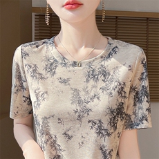 夏季轻薄短袖薄款宽松女针织衫V领短袖，女装针织衫/毛衣，绒宛羊绒