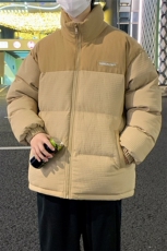 港风冬季新款潮牌棉袄外套玉米格加厚棉衣面包服A436-0899-P85，男装棉衣，电商A436