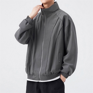 新款硬汉风户外夹克男立领纯色上衣冲锋衣外套A157B-JK7866-P60图片