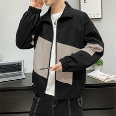 春秋款男士夹克衫潮流拼色外套男生运动上衣休闲男装JK0231-P68，男装夹克，星座308B-2
