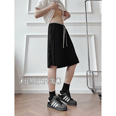A178男女同款冰丝条速干短裤休闲夏季外穿宽松休闲裤DK159-P20，男装休闲裤，电商A178