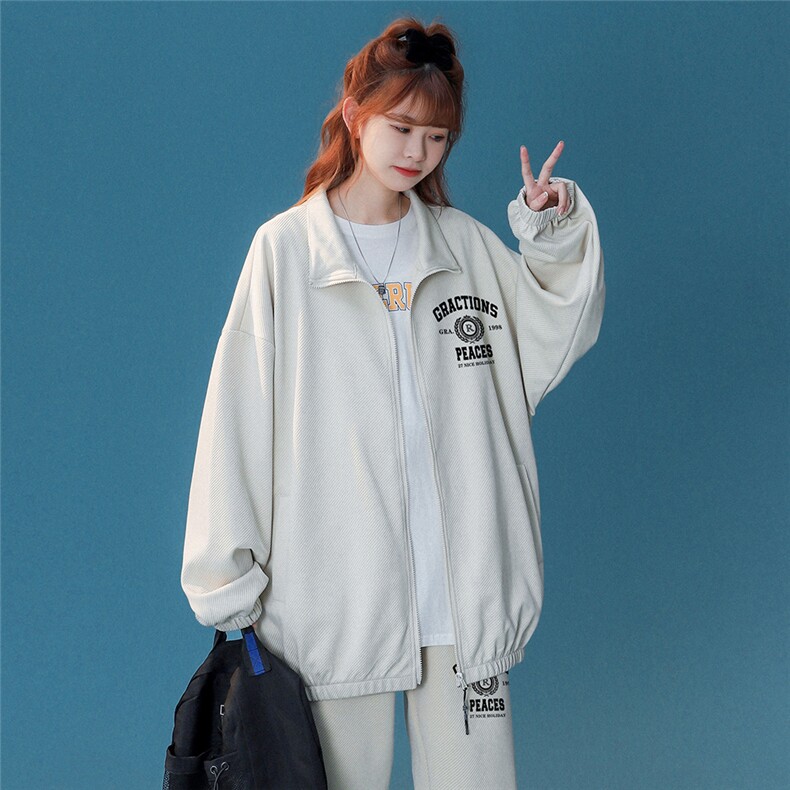 中性风美棉斜开衫卫衣套装高克重抖音品质TH6175P85控108,男装休闲套装,电商A268