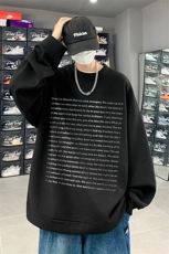 华夫格！华夫格上衣男圆领华夫格卫衣男大码长袖t恤男HY165-P30，男装卫衣，电商B367