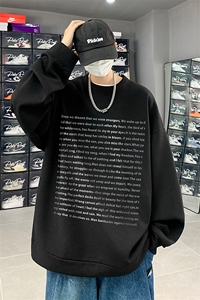 华夫格！华夫格上衣男圆领华夫格卫衣男大码长袖t恤男HY165-P30图片