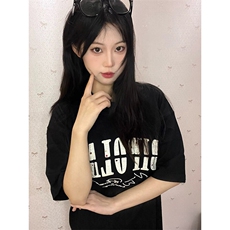 万针全刺绣工艺抖音得物高品质260克重磅纯棉双纱美式高街短袖T恤，男装T恤，电商A486