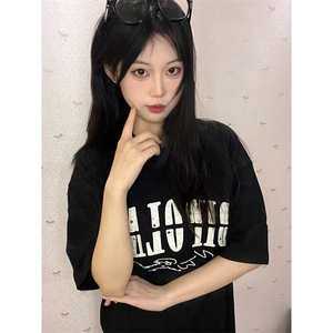 万针全刺绣工艺抖音得物高品质260克重磅纯棉双纱美式高街短袖T恤图片