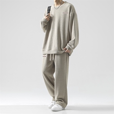 时尚百搭休闲套装加绒加厚TZ819-常规特批98加绒特批118，男装休闲套装，星座718