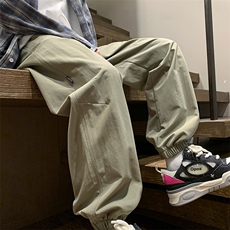 港风秋冬工装裤宽松休闲伞兵裤男K23322-P40控58，男装工装外套，星座717