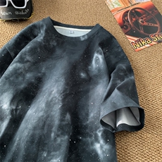 量大优供视频纯棉星空满天星短袖t恤男CP56-特p：28，男装T恤，电商B371