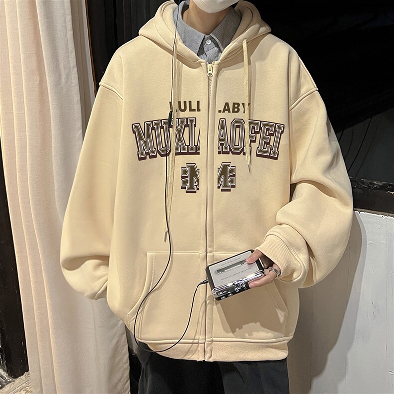 抖音供货、复合重磅360克现货开衫卫衣宽松 D223A-KS2315-特P45图片