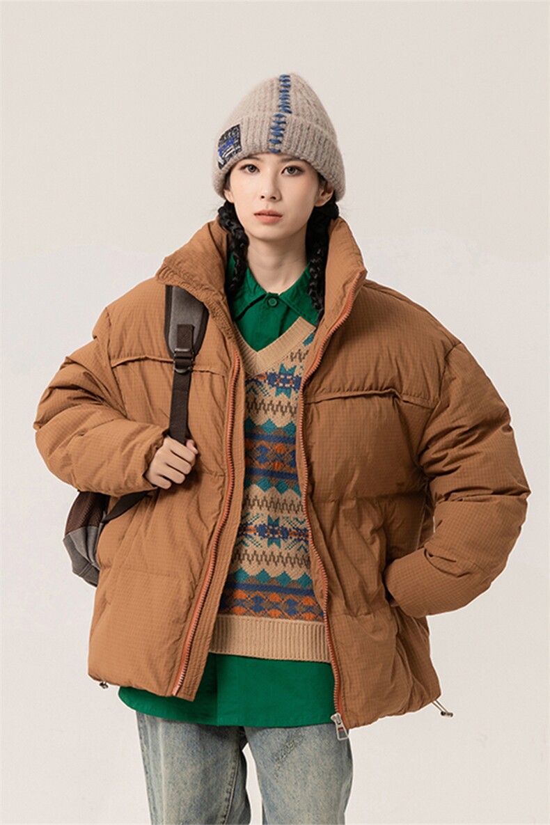 新标90白鸭绒简约休闲立领外套纯色加厚羽绒服ESY0212-P210,男装羽绒服,电商B306
