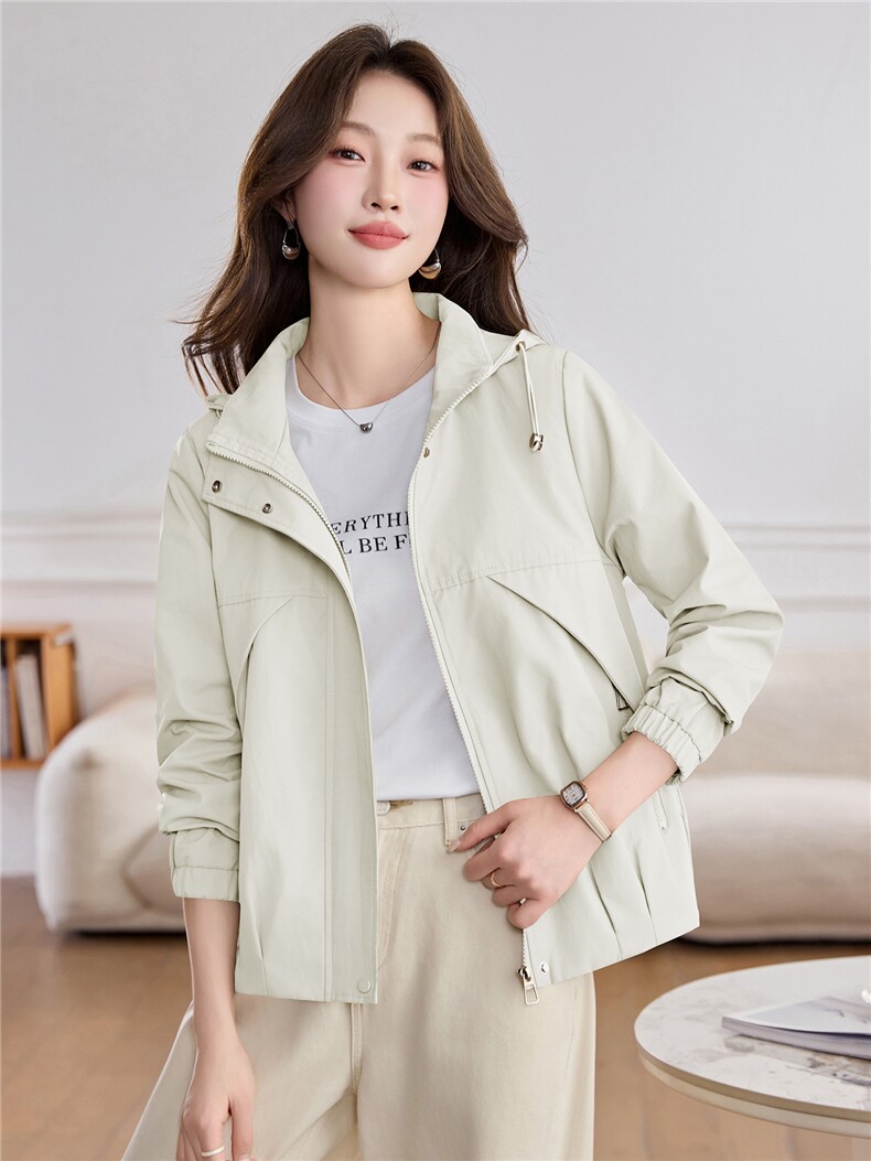 现货！现货！2026春季新款时尚宽松休闲短款外套女,女装短外套,以桐