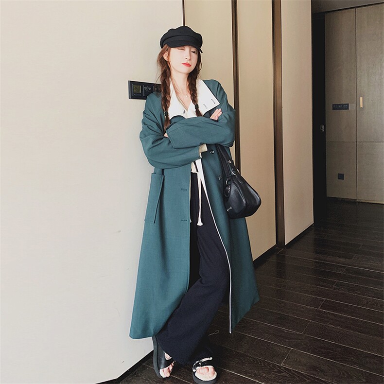 现货宽松中长款风衣浙宝217-3205-150-228,女装风衣,浙宝217