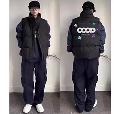 1506/QA2140/P56街头黑色俄式双帽卫衣男款秋冬设计感，男装卫衣，星座1506