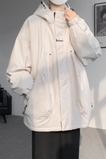8XL-M冲锋衣外套男加棉加厚夹克秋冬户外登山服JK1313薄P90控110，男装夹克，电商D206-1