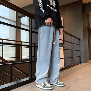 牛仔裤男秋季潮大码休闲裤子高街N5094P40图片