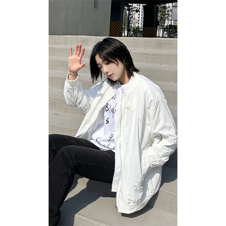 港风大码日系男女户外薄款休闲连帽防晒服XZ213-JKFS03-P75控98，男装防晒衣，星座213