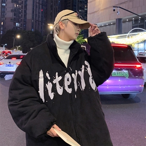 内里加绒棉衣男麂皮绒立领棉袄情侣棉服3363-P80 控118图片