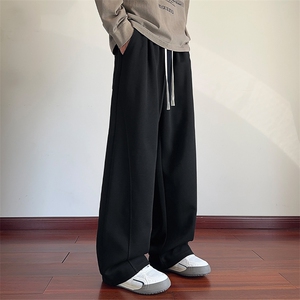 潮流弯刀裤男士休闲直筒长裤K1121P45图片