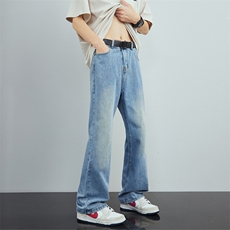 Cleanfit微喇牛仔裤男弹力KN96P55，男装牛仔裤，电商D325