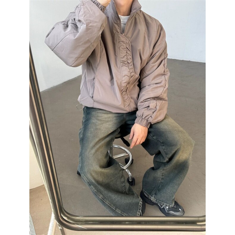 褶皱设计立领棉衣ZM0115-P88,男装棉衣,星座313A(原308A-2)
