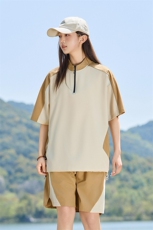 运动短袖T恤夏季2025新款宽松半袖T恤短裤两件套406TZ6521特P58，男装T恤，星座309（原A406）