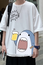 Q11137-P30春夏季七分袖t恤男大码五分袖男短袖中袖，男装T恤，电商A040