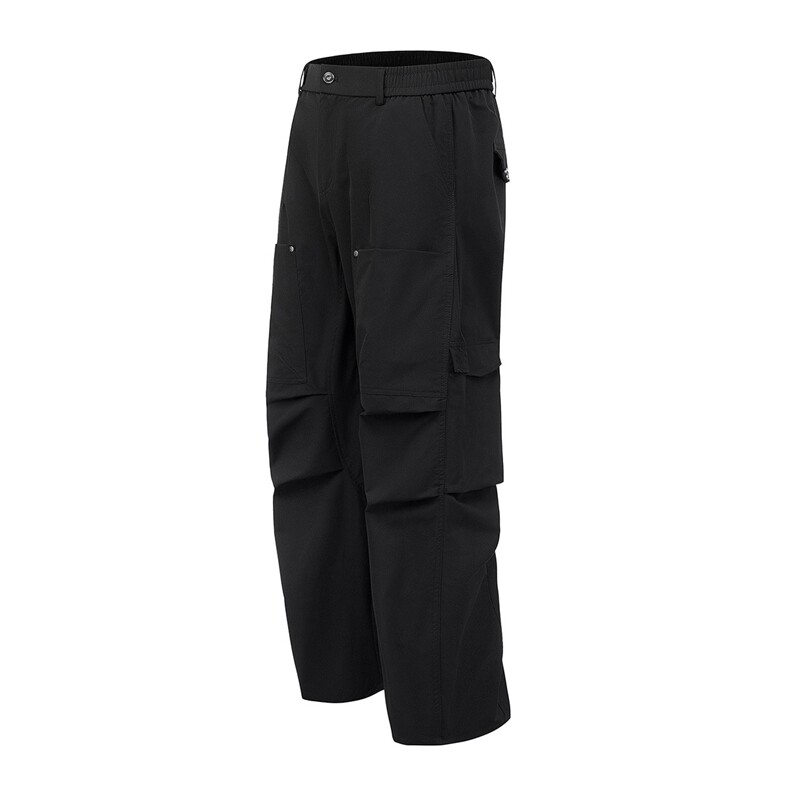 白底宽松阔腿弯刀直筒长裤大码M-5XL潮牌工装裤CK78054P55控89，男装工装外套，星座227-7