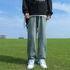 牛仔裤男士韩版潮流高街破洞百搭2024秋季新款ins长裤RK2083-P43图片