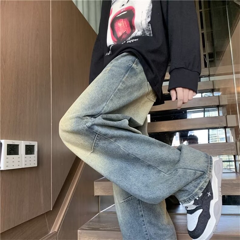 美式牛仔裤男款秋季长裤潮TG23P40,男装牛仔裤,星座1116-2