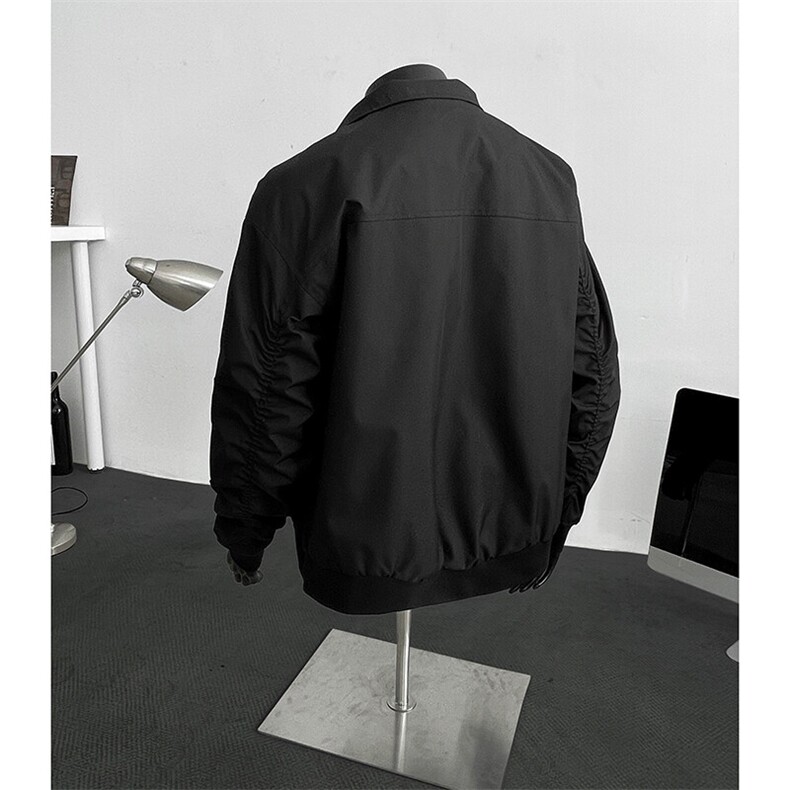 美式cleanfit飞行夹克男秋季三防水外套短款工装冲锋衣立领棒球服,男装夹克,电商A247
