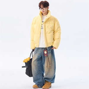 支持二开 冬装加棉加厚立领棉服男女棉衣外套光板面包服 M816-P70图片
