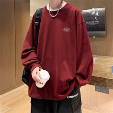 抖音得物供货量大从优可提供视频美式长袖T恤CT853特P25，男装T恤，电商A486-1
