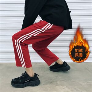 加绒加厚卫裤经典阔腿裤休闲裤男607绒/P40  常规35图片