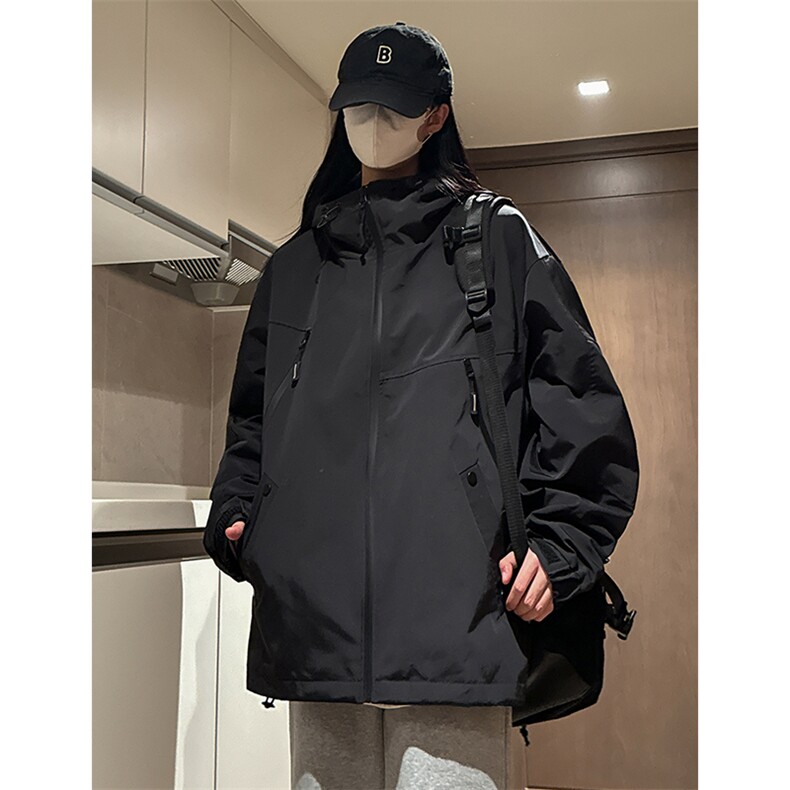 【直播】防水冲锋衣2024春季中性风外套夹克女C2334-TP85控价118,男装夹克,电商A102-1