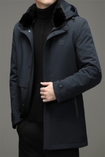 冬季新款派克服中年男士金貂绒大衣男连帽外套SNNYR88J21959-P420，男装中老年男装，电商B212（原钱塘6029）