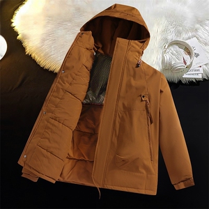 高品质男装石墨烯冲锋衣棉服工装外套情侣冬款新款保暖棉衣男款图片
