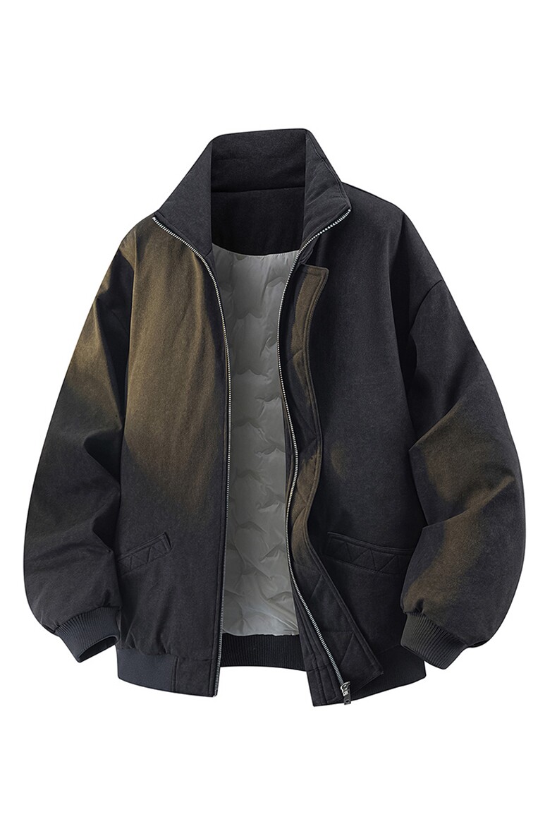 90%绒夹克式羽绒服男立领休闲加厚白鸭绒外套YR007-P205,男装夹克,星座210-1