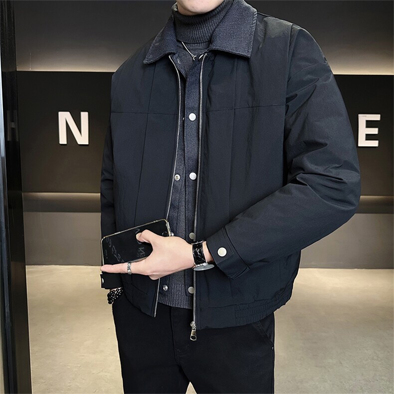 标50绒店主风男士翻领假两件羽绒服外套2509-P215(控券后298),男装羽绒服,电商B328