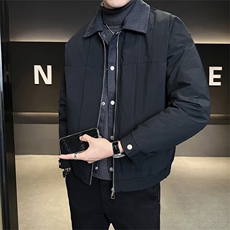 标50绒店主风男士翻领假两件羽绒服外套2509-P215(控券后298)，男装羽绒服，电商B328