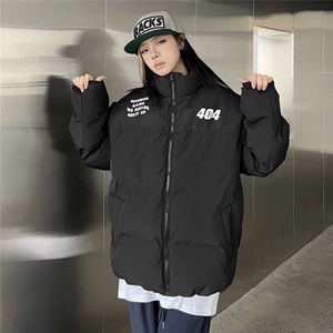 M258-P64 潮美式加厚保暖情侣面包服外套男女冬字母印花图片