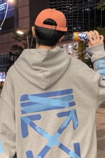 ！数据好！2023春季男士印花连帽卫衣潮牌长袖外套WY236P45，男装卫衣，电商B220