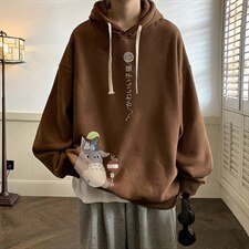 纯棉连帽卫衣男大码运动帽衫宽松薄WY2152-P35加绒款-P40，男装卫衣，电商A040