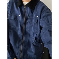 美式复古重工水洗底特律工装夹克男女时尚外套潮J7670-P64，男装夹克，星座208-5